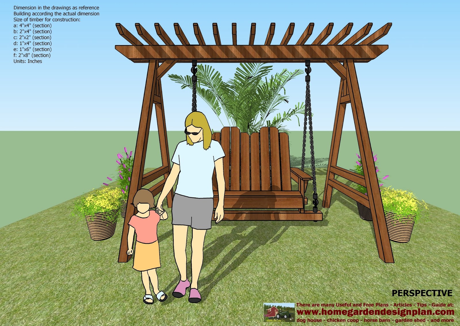 garden swing woodworking plans
